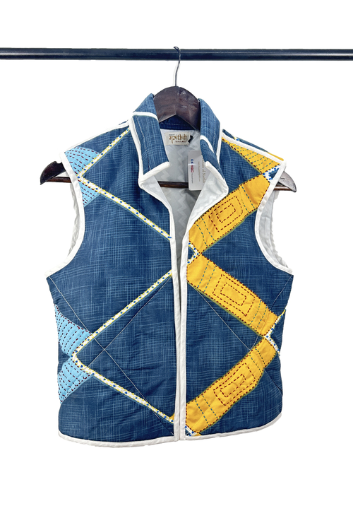  Comfy winter jacket embellish with pattern kantha stich