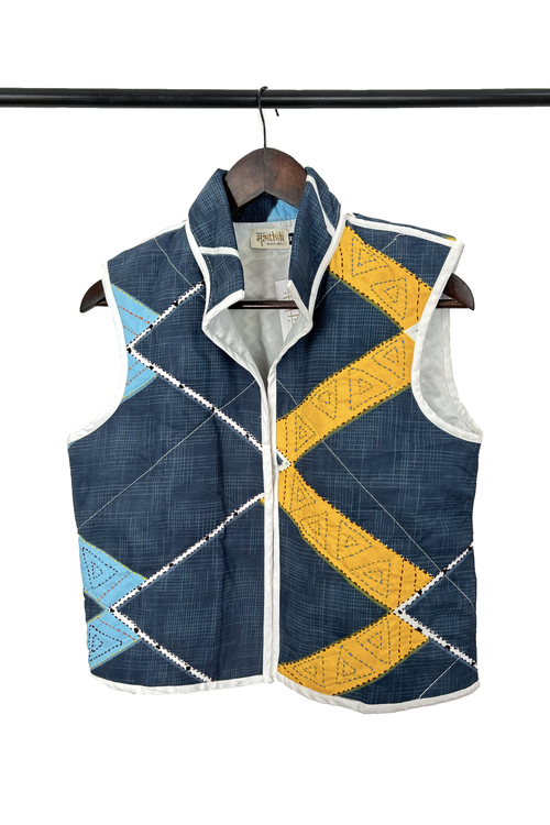  Comfy winter jacket embellish with pattern kantha stich 